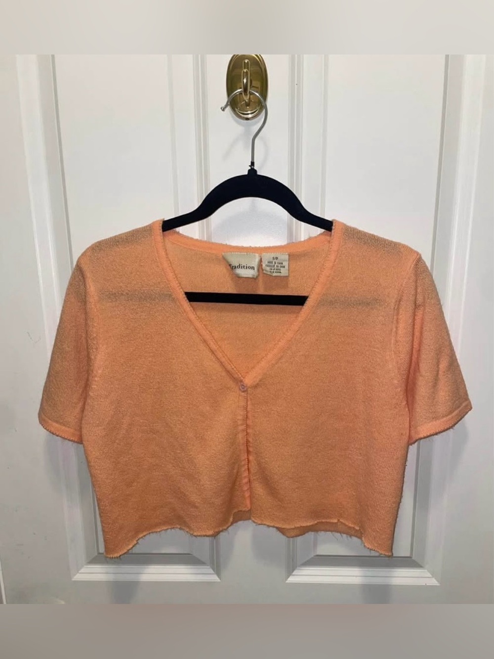 Vintage Peach Shrug/Cardigan